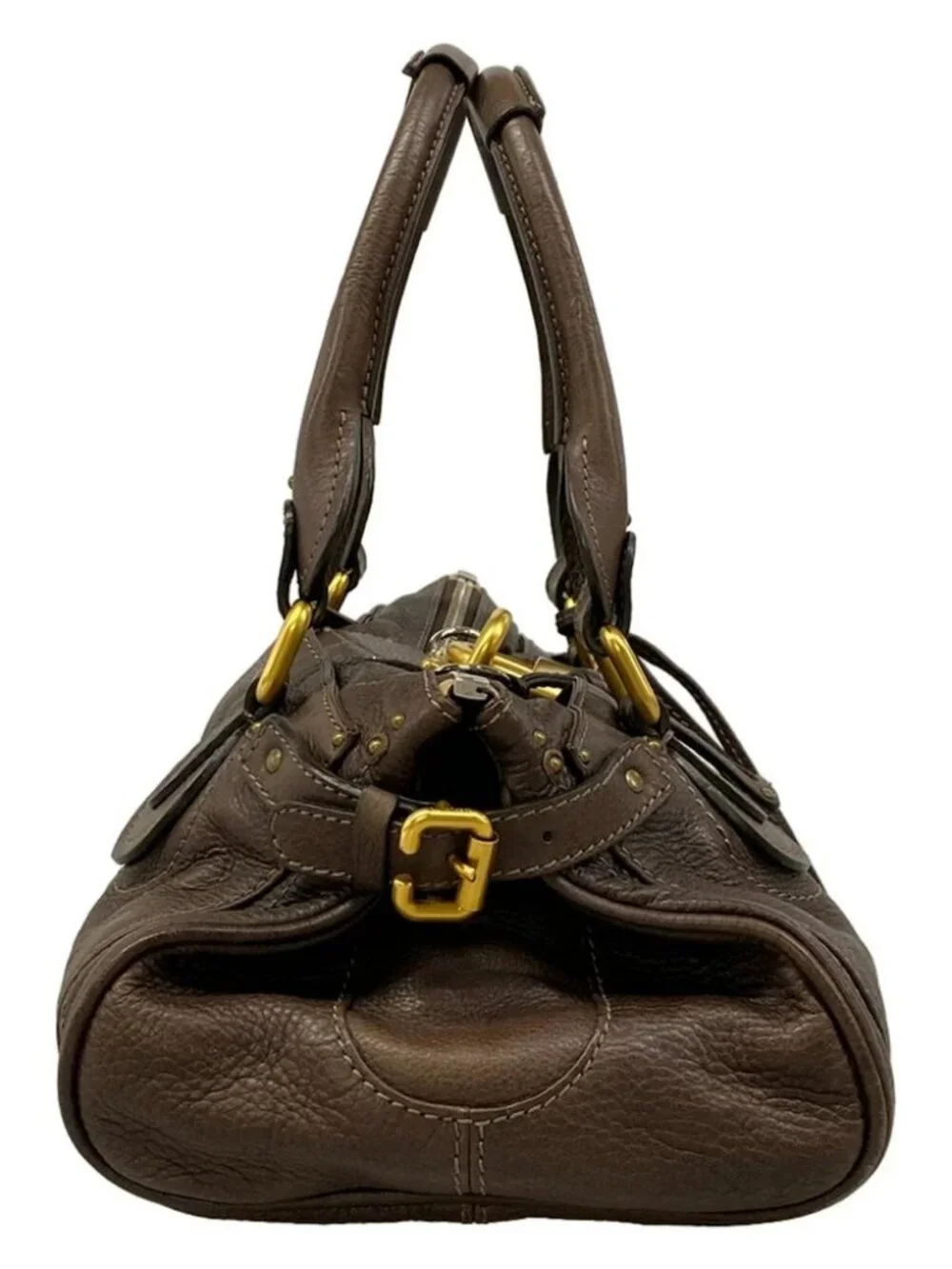 Chloe Paddington Dark Brown Leather Handbag